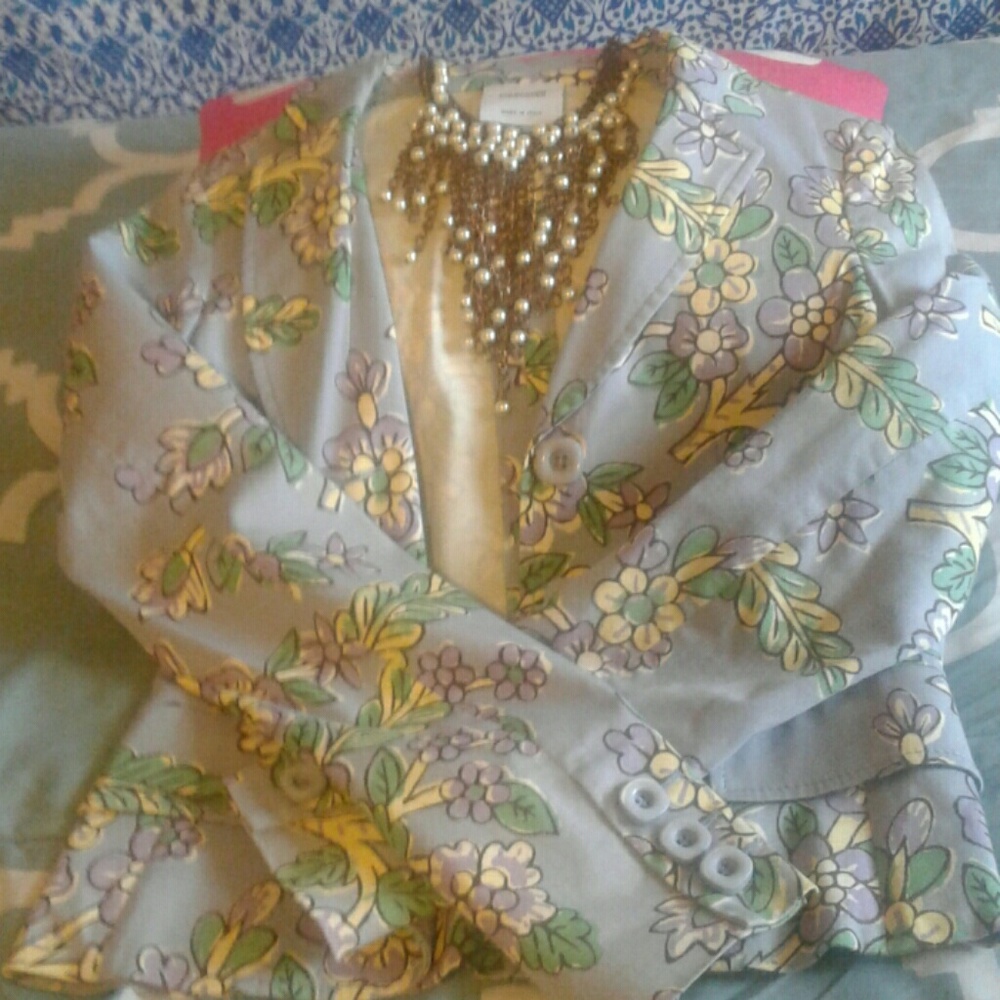 Moschino flowery jacket